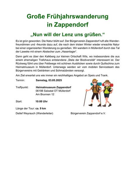 Große Frühlingswanderung 2025