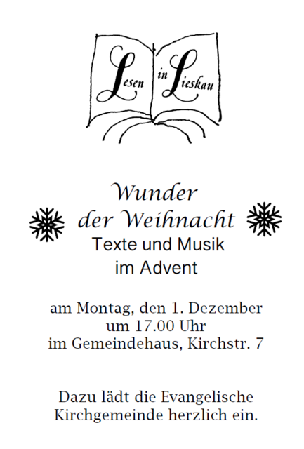 Lieskau   Lesen in Lieskau