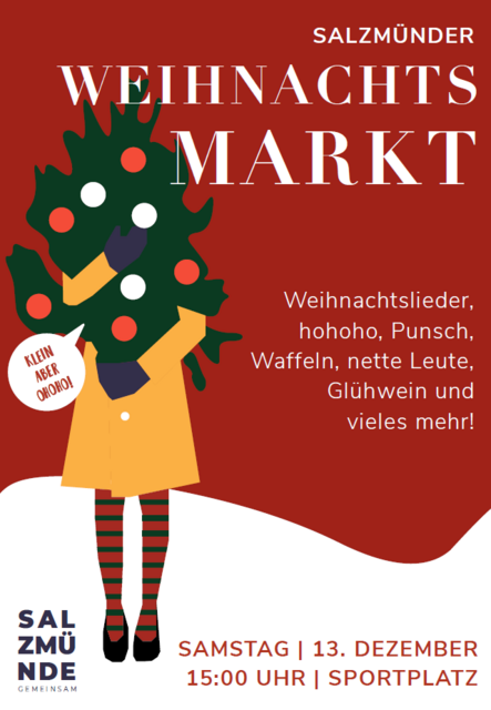 Plakat Salzmünder Weihnachtsmarkt am 13.12.2025