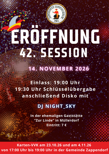 Plakat Eröffnungsveranstaltung ZCV