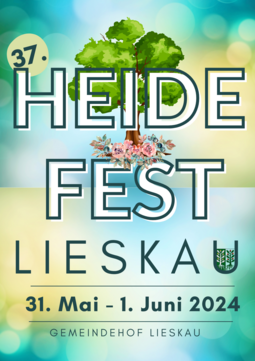 Plakat zum 37. Heidefest Lieskau