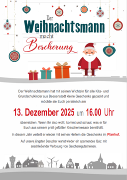 Beesenstedt   Plakat Weihnachtsmann