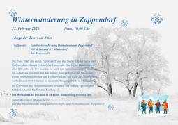 Plakat Winterwanderung