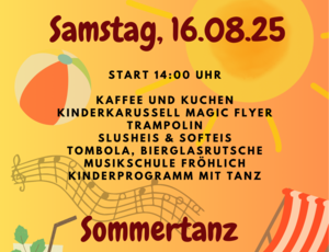 Plakat Familien- und Sommerfest des ZCV am 16.08.2025