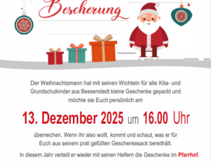 Beesenstedt   Plakat Weihnachtsmann