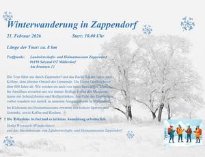 Plakat Winterwanderung