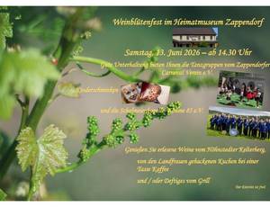 Weinblütenfest im Heimatmuseum Zappendorf