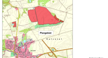 Kartenauszug B-Plan "Solarpark Bennstedt"