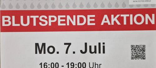 Plakat Blutspende Schochwitz