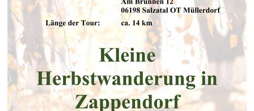 Plakat Herbstwanderung