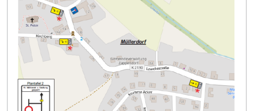 Karte Sperrung Müllerdorf Karte Sperrung Müllerdorf