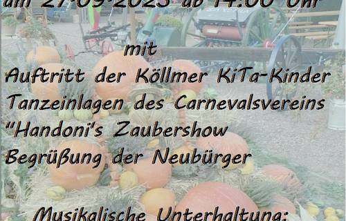 Plakat Erntedankfest 2025