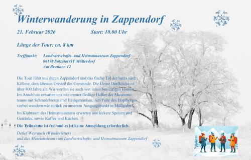 Plakat Winterwanderung