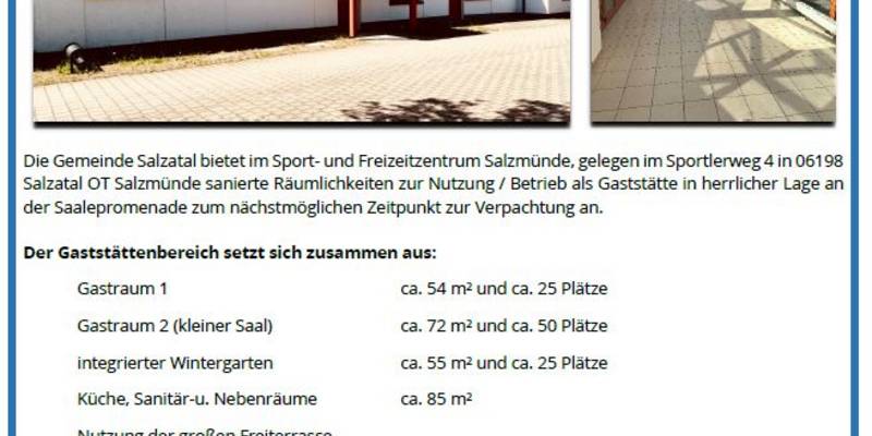 ausschreibung zur verpachtung einer gastst tte 02.05.2024 sfz