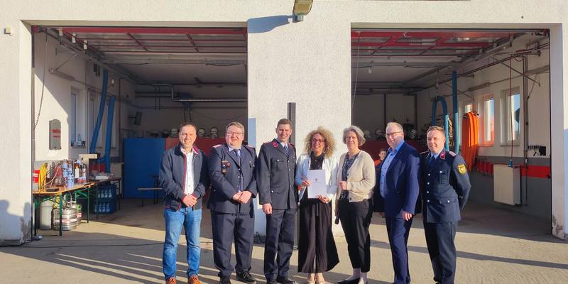Übergabe des Fördermittelbescheids in Zappendorf